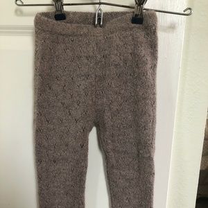 Zara Pointelle Leggings Mauve 2-3 years old